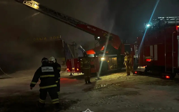 Петропавлда дүкеннен өрт шығып, 68 адам эвакуацияланды