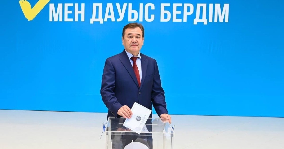 Қызылорда облысының әкімі Құрылтай сайлауында дауыс берді