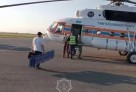 Жарақат алған ер адам Өскеменге тікұшақпен жеткізілді