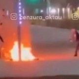 Бейнеуде ер адам полиция бөлімінің жанында өзін өртемек болды