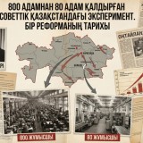 800 адамнан 80 адам қалдырған советтік Қазақстандағы эксперимент. Бір реформаның тарихы