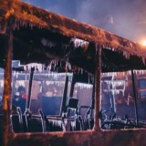 Қосшыда автобус түгі қалмай жанып кетті