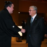 Президент Токиода кәсіпқой сумошы Ерсін Балтағұлмен кездесті