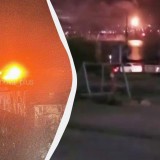 Қазақстан үшін маңызды “Шесхарис” мұнай терминалына тағы соққы болды. Өрттің арыны қатты.