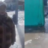 Семейде жаңадан төселген асфальт кесірінен үйлерді су басты