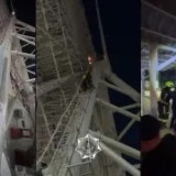 Астанада шолу дөңгелегі өртенді