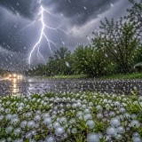 26 сәуірге арналған ауа райы болжамы: найзағай, бұршақ және қатты жел күтіледі