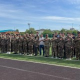 Астанада колледж студенттері арасында әскери-патриоттық ойындар өтті