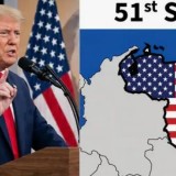Трамп АҚШ туының түсіне боялған Венесуэла картасын жариялады