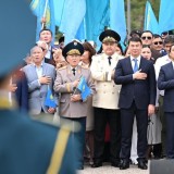 Алматыда Мемлекеттік рәміздер күніне орай Мемлекеттік Ту салтанатты түрде көтерілді
