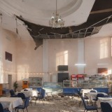 Астанадағы ескі вокзалдағы асхананың төбесі опырылып түсті