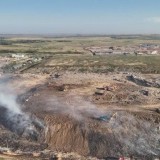 Астанадағы қоқыс полигонындағы ірі өрт үшінші күн қатарынан сөндіріліп жатыр