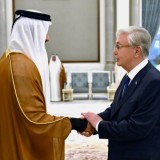 Тоқаев Дохада Қатар Әмірі шейх Тәмим бен Хамад Әл Тәнимен кездесті