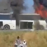 БҚО-да 37 жолаушысы бар автобус жолда өртенді