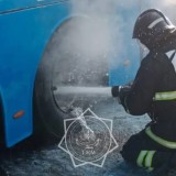 Солтүстік Қазақстан облысында шетелдік азаматтар мінген автобустан өрт шықты