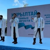 Шымкенттегі сайлау учаскелерінде музыкалық сүйемелдеу ұйымдастырылды