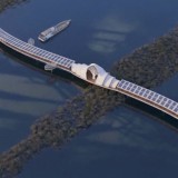Қызылордада Сырдария өзені арқылы өтетін жаяу жүргіншілер көпірінің капсуласы салынды