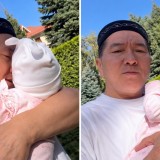 "Керемет көрініс": Сәкен Майғазиев немере бағып жүр