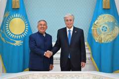 Мемлекет басшысы Татарстан Республикасының Раисы Рустам Миннихановпен кездесу өткізді 