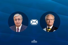 Тоқаев Швеция Королі XVI Карл Густавты Ұлттық күнмен құттықтады