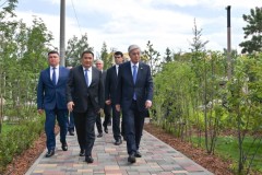 Президент Щучинск қаласындағы бірқатар нысанды аралап көрді