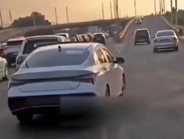 Алматыда жол ережесін әдейі бұзған жүргізуші қамауға алынды