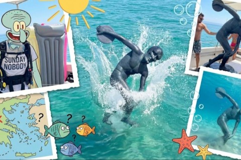 Еріккен адам ба? Америкалық суретші келешек археологтардың басын қатырмақшы