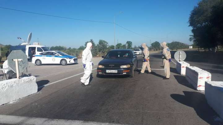 Алматы облысында санитарлық пост қойылды