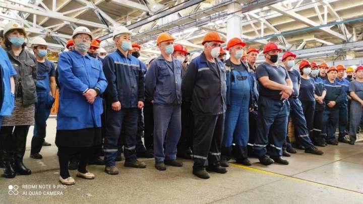 Ақтөбелік 250 жұмысшы наразылыққа шықты