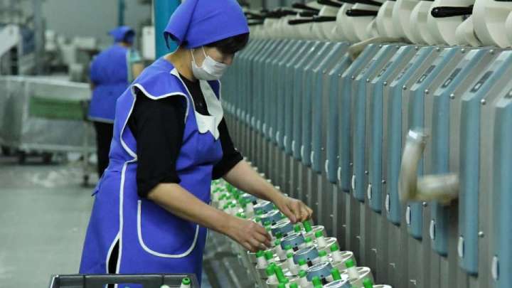 Әкім жіп иіру фабрикасы жұмысымен танысты