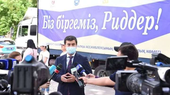 Шымкенттен Риддерге тағы да гуманитарлық көмек жөнелтілді