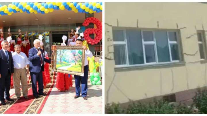 Құрылысшы әкім Баталовтың мектептері қирағалы тұр