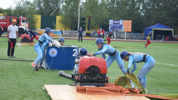 Өрт сөндірушілер сайысқа түсті