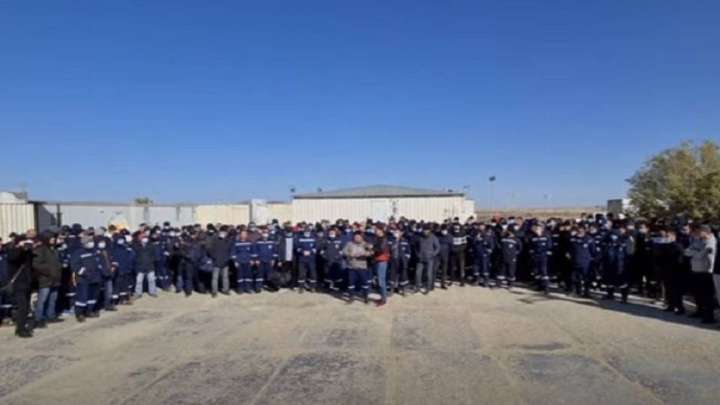 Бозашы мұнайшылары талап етіп жатыр (видео)