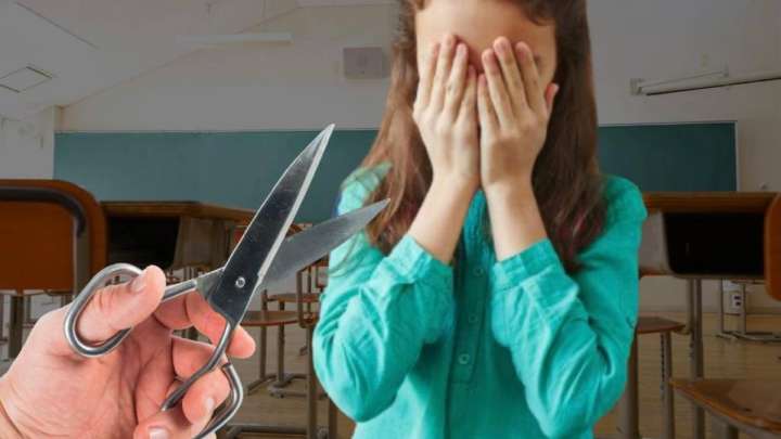 Алматы облысында мұғалім оқушының шашын кесіп тастаған