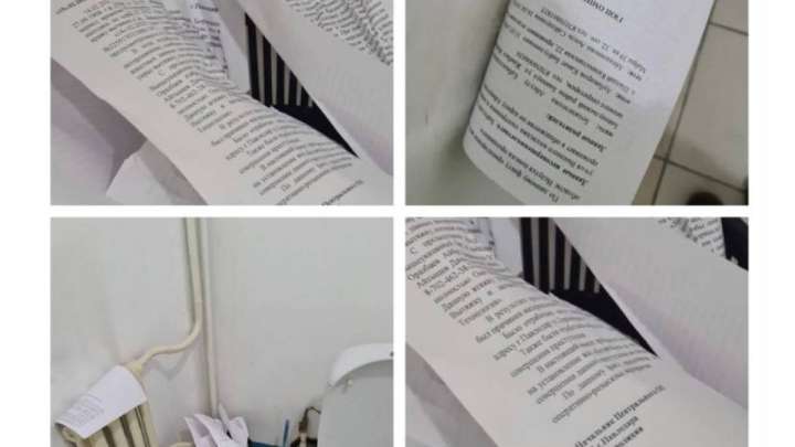 Полиция басқармасында тергеу құжаттары шашылып жатыр