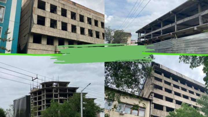 Сәулетті Қазақстан: Алматының 40 жылдық қаңқалары