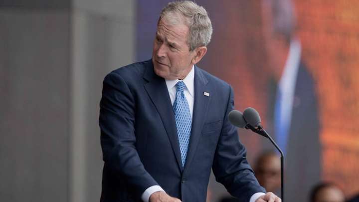 «Ой... Украина» - Кіші-Буш Иракты әлі ұмыта алмай жүр