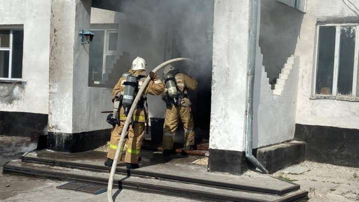 В колонии Нур-Султана проведены пожарно-тактические учения