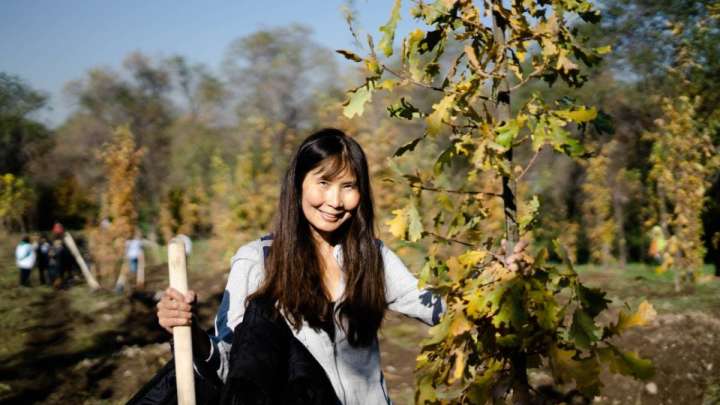 За активисткой Салтанат Ташимовой пришла полиция