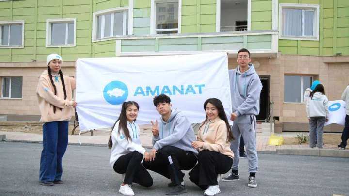 Түркістандық рухтастар "Менің таңдауым - Аmanat" акциясын өткізді