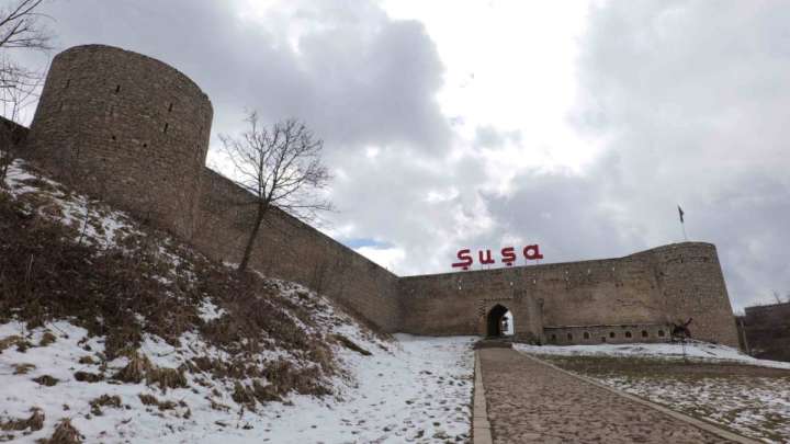 Қасым-Жомарт Тоқаев пен Ильхам Әлиев Шуша қаласына барды