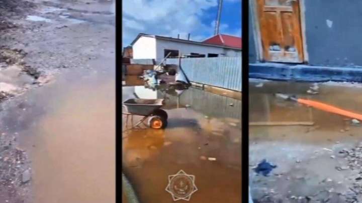 Астана іргесіндегі ауылда үйлер мен аулаларды су басты