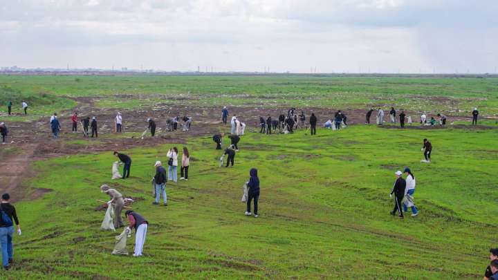 «Таза Қазақстан»: Астанада заңсыз қоқыс алаңы ретке келтірілді