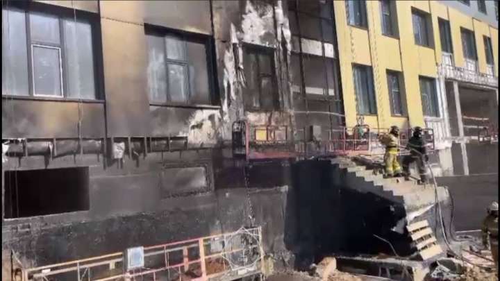 Елордада құтқарушылар мектепте шыққан өртті жойды (ВИДЕО)