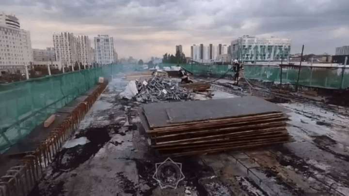 Астанада LRT өртенді