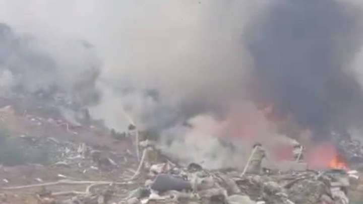 Астанада қоқыс полигоны өртенді