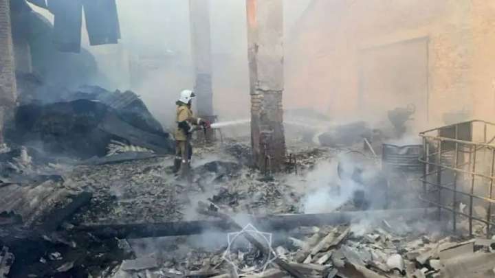 Алматы облысында қойма өртеніп кетті