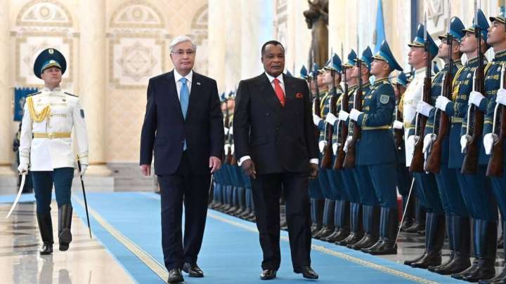 Тоқаев Конго президентін Ақордада қарсы алды