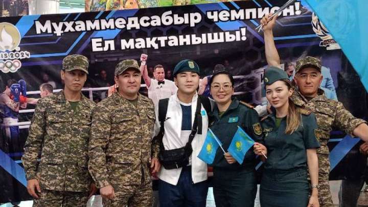 Олимпиадада жанкештілігімен көзге түскен Мұхамедсабыр Базарбайұлы елге оралды